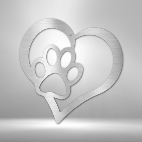 Puppy Love Steel Sign Laser Cut Powder Coated Home & Office Metal Wall Decor Mul